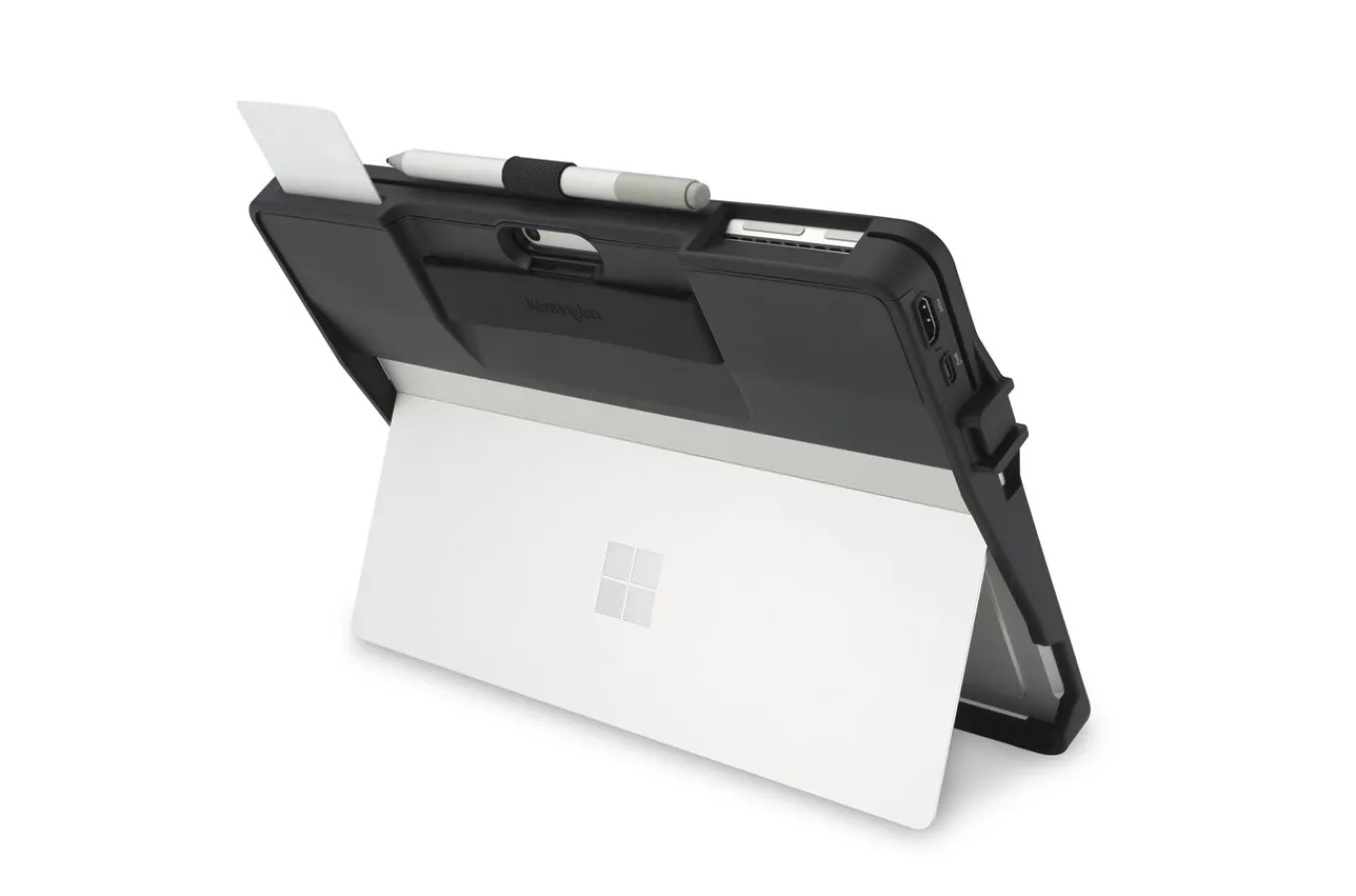 Kensington BlackBelt™ Rugged Case with Integrated Smart Card Reader (CAC) & HDMI for Surface™ Pro 9 & 10 & Copilot+ PC Surface Pro (11th Edition) - TAA Fashion