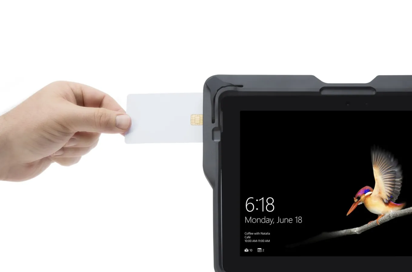 Kensington BlackBelt™ Rugged Case with Integrated Smart Card Reader (CAC) Reader for Surface™ Go Outlet
