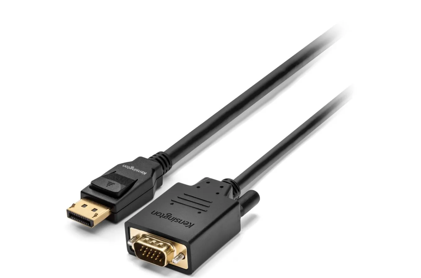 Kensington DisplayPort 1.2 (M) to VGA (M) Passive Unidirectional Cable, 6ft New