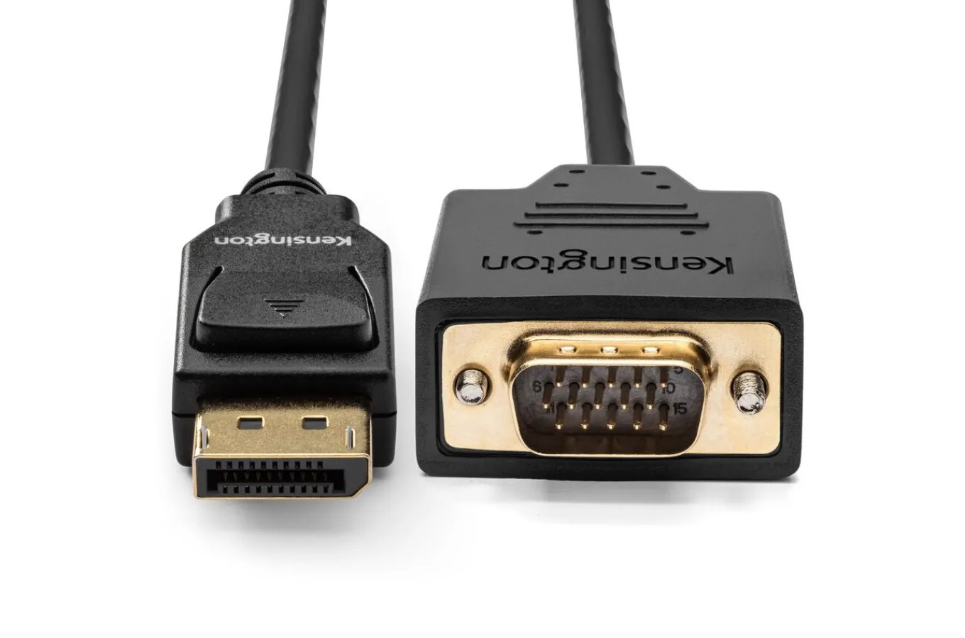Kensington DisplayPort 1.2 (M) to VGA (M) Passive Unidirectional Cable, 6ft New