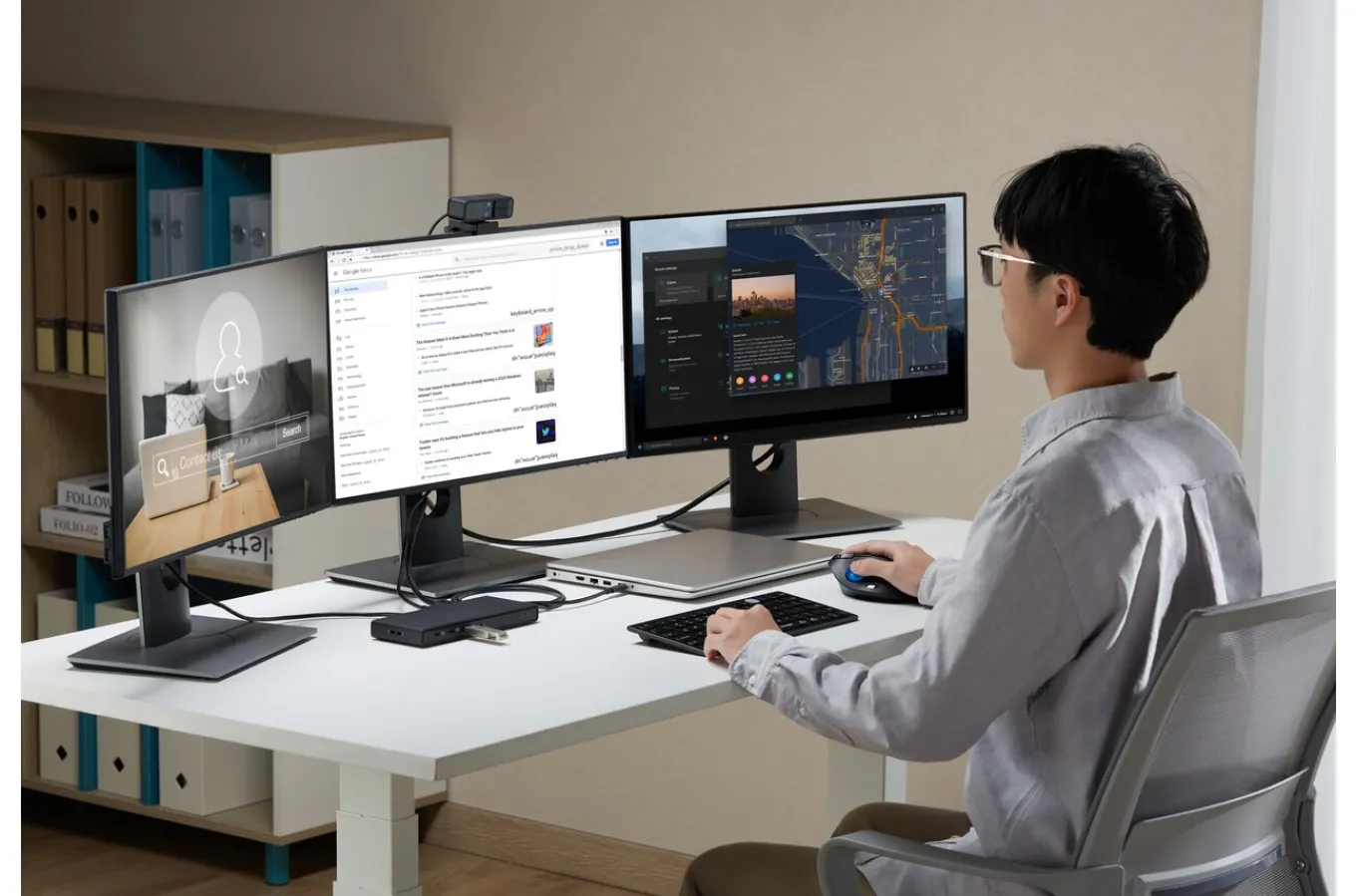Kensington SD4842P EQ USB-C® 10Gbps Triple Video Driverless Docking Station with 100W Power Delivery – DP/HDMI® New