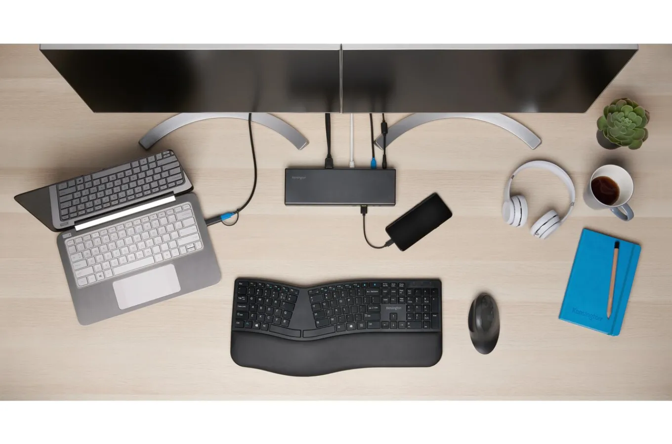Kensington SD4750P USB-C & USB-A Dual 4K Hybrid Docking Station w/ 85W PD - DP & HDMI - Windows/macOS - TAA Discount
