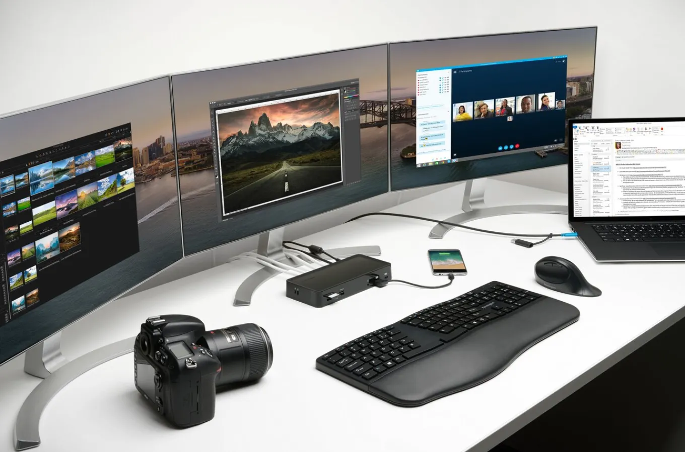 Kensington SD4900P USB-C and USB-A 10Gbps Triple 4K Hybrid Dock - 60W PD - DP & HDMI - Windows/macOS/Chrome Hot
