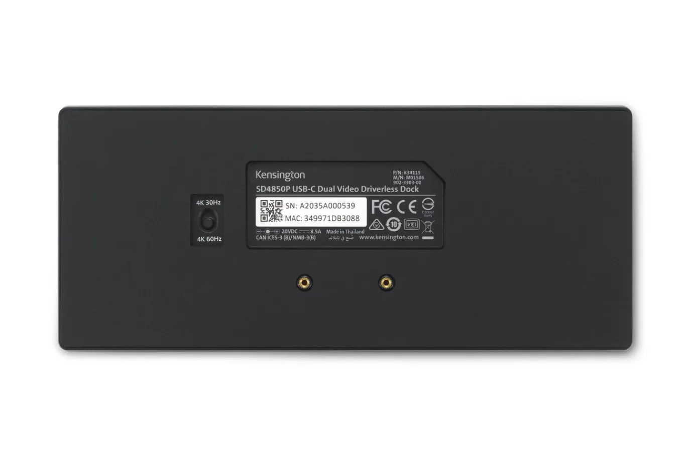 Kensington SD4855P USB-C 10Gbps Dual Video Driverless Docking Station - 100W PD - DP++/HDMI (DFS) Cheap