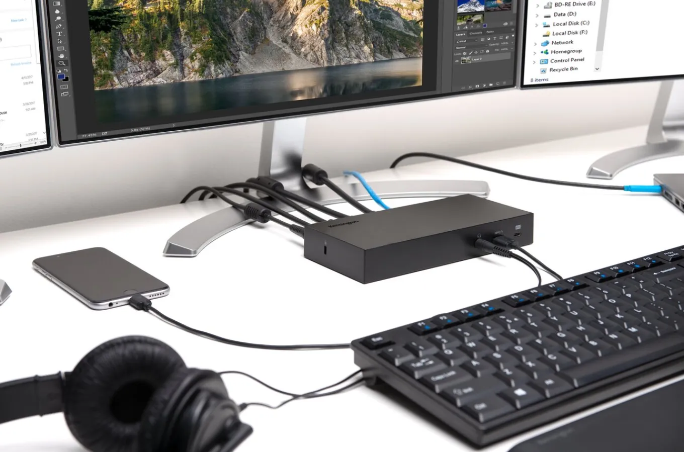 Kensington SD4800P USB-C 10Gbps Scalable Video Docking Station - 60W PD - DP/DP/HDMI - Windows Store