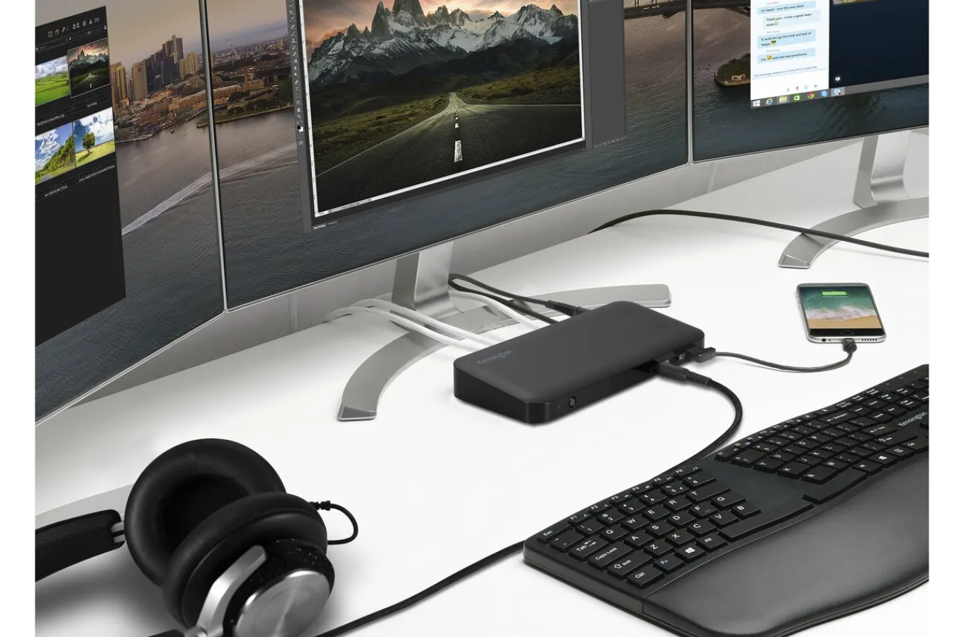 Kensington SD4845P USB-C 10Gbps Triple Video Driverless Docking Station with 85W Power Delivery (DFS) - TAA Cheap