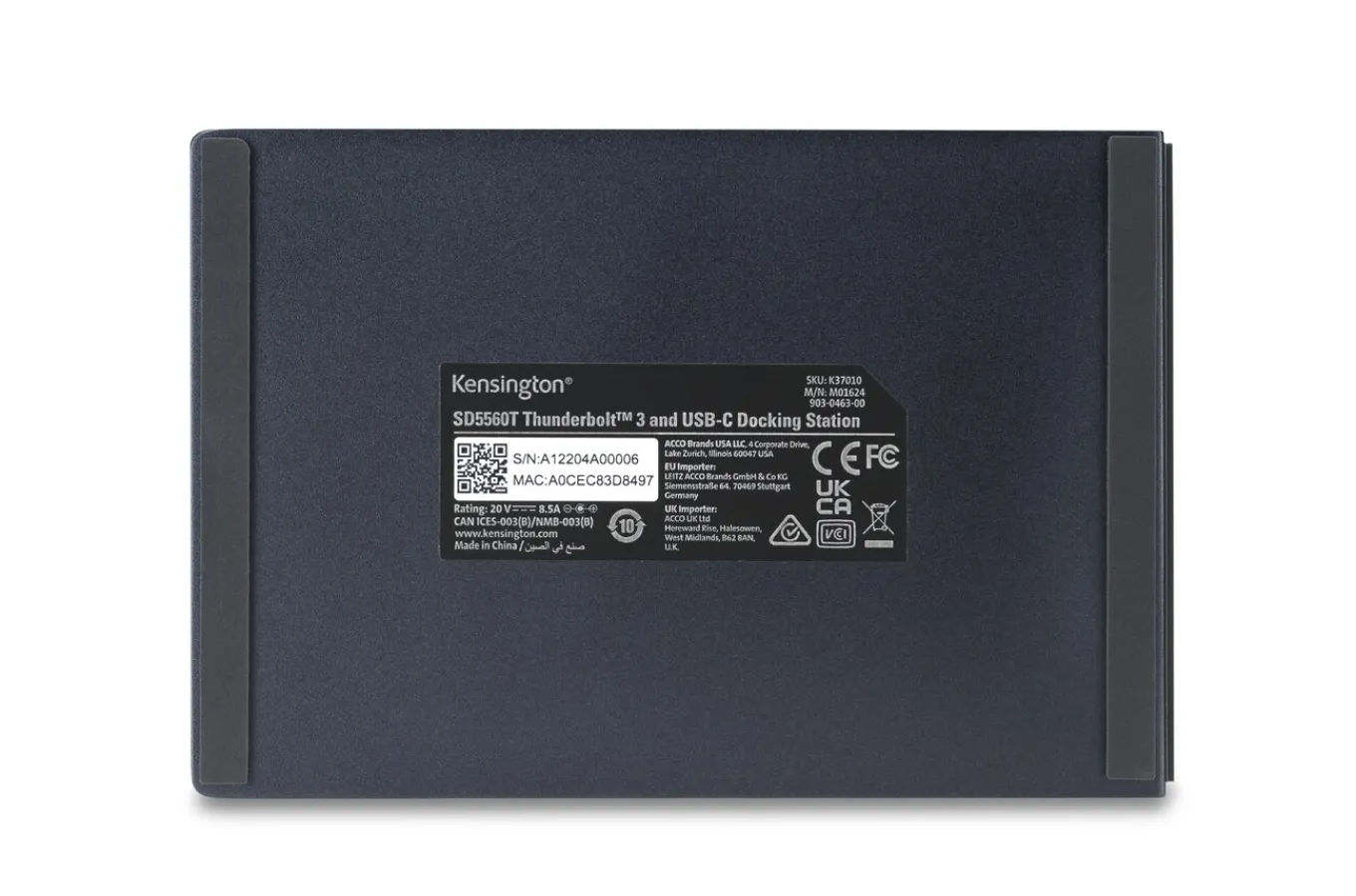 Kensington SD5560T Thunderbolt™ 3 and USB-C Dual 4K Hybrid Docking Station – 96W PD – Windows/macOS Clearance