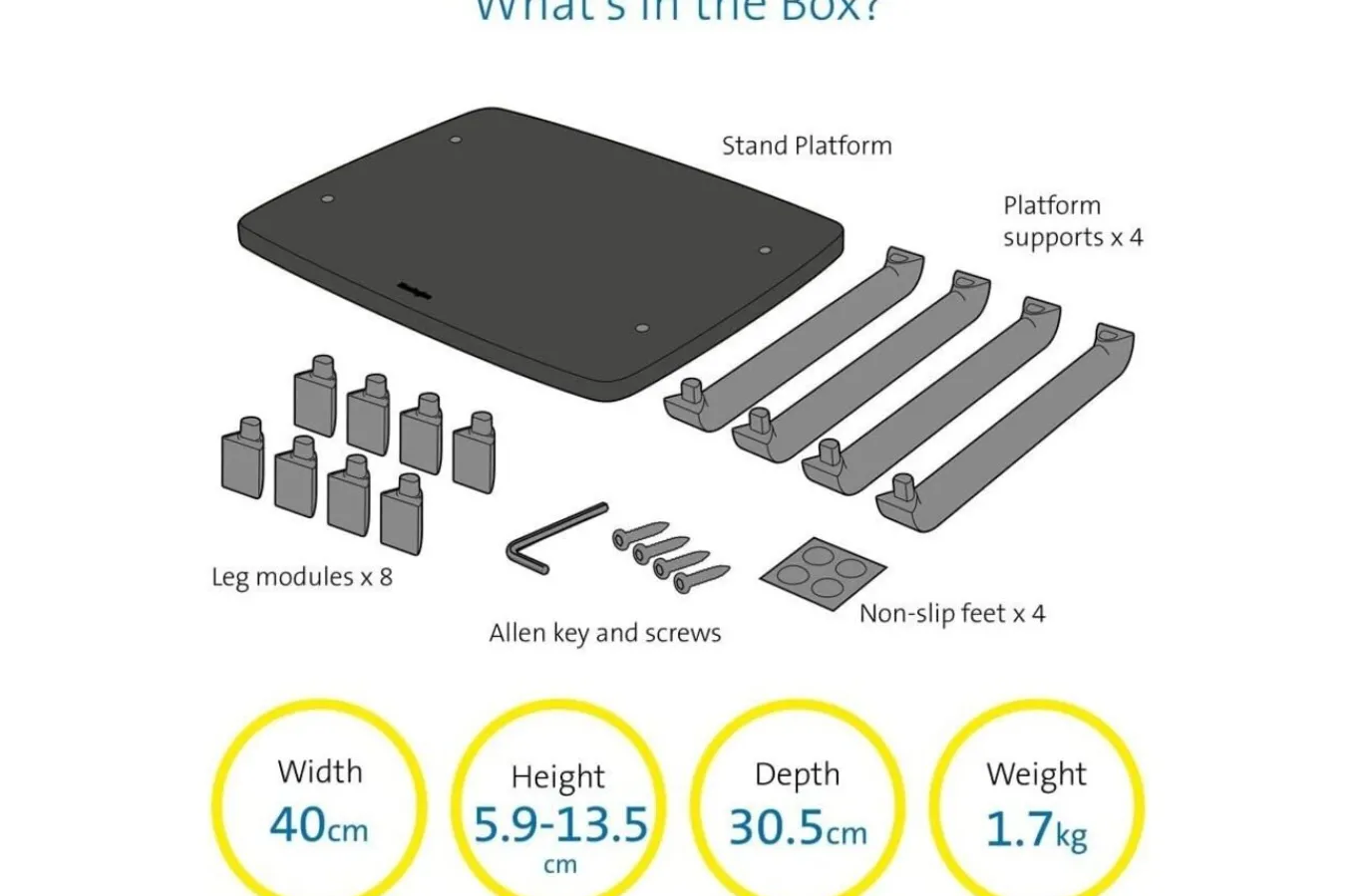 Kensington SmartFit™ Monitor Stand Plus for up to 24" screens Cheap